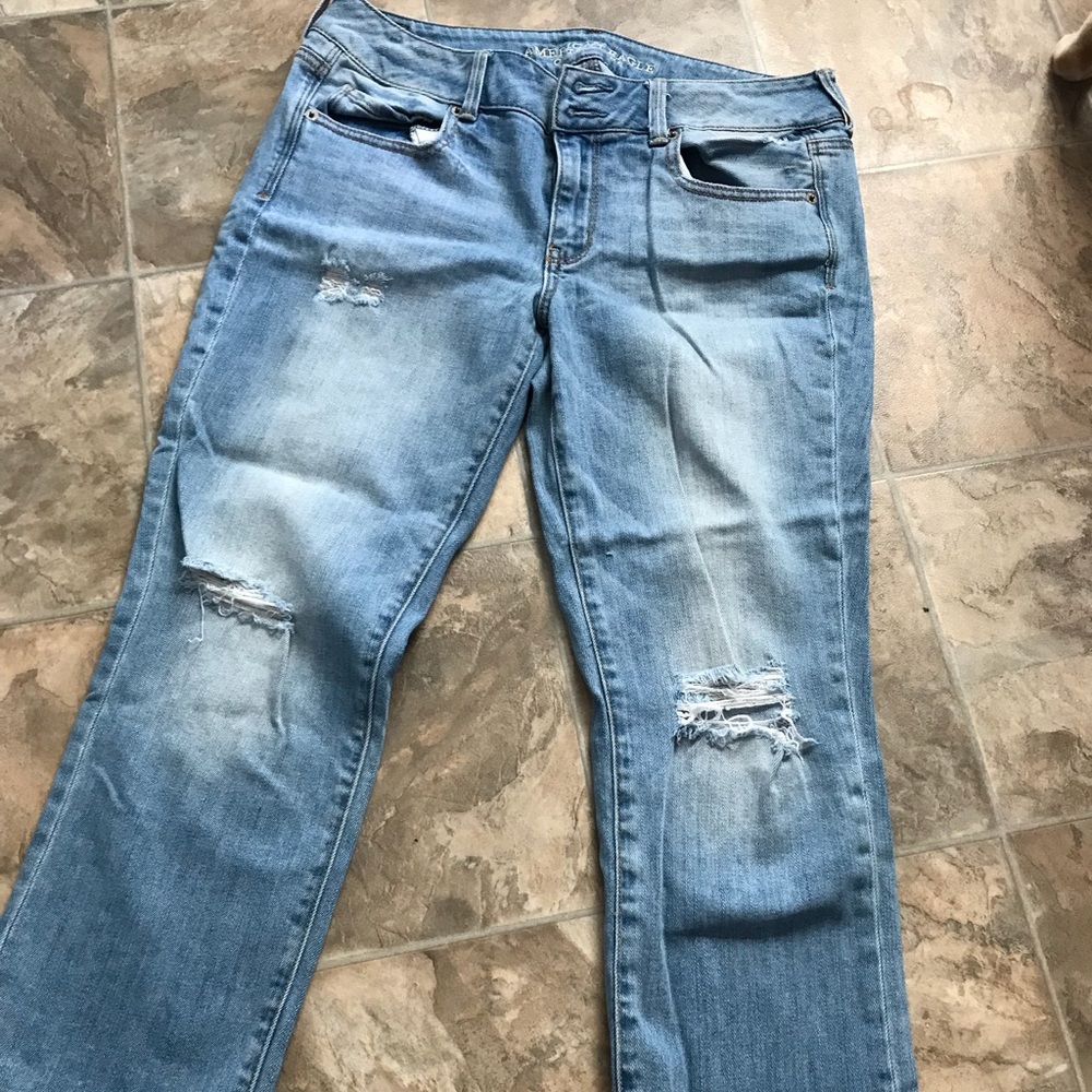 Jean capri pants